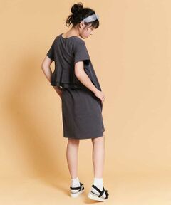 a.v.v / アー・ヴェ・ヴェ ロング・マキシ丈ワンピース | [140-150]バックフリルTシャツワンピース