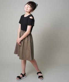 a.v.v / アー・ヴェ・ヴェ ロング・マキシ丈ワンピース | [160]肩アキテレコドッキングワンピース[WEB限定サイズ]