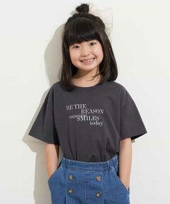 [100-130]【接触冷感】カラフルロゴプリントＴシャツ[WEB限定サイズ]