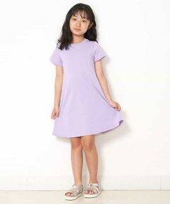 a.v.v / アー・ヴェ・ヴェ ロング・マキシ丈ワンピース | [100-130]【プチプラ】AラインTシャツワンピース[WEB限定サイズ]