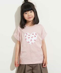 [100-130]【接触冷感】リバーシブル スパンコールTシャツ