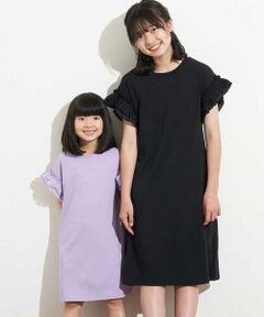 a.v.v / アー・ヴェ・ヴェ ロング・マキシ丈ワンピース | [140-150]フリルスリーブAラインワンピース