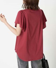 フリルスリーブTシャツ