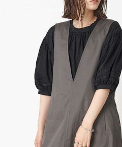 a.v.v / アー・ヴェ・ヴェ カットソー | ハシゴレースボリューム袖カットソー