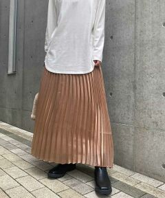【a.v.v Charme】シャンブレープリーツスカート