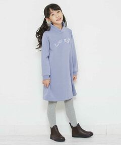 a.v.v / アー・ヴェ・ヴェ ロング・マキシ丈ワンピース | [140-150]コード刺繍ロゴトレーナーワンピース