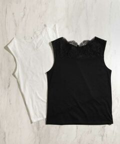 a.v.v / アー・ヴェ・ヴェ タンクトップ | レース切替えタンクトップ