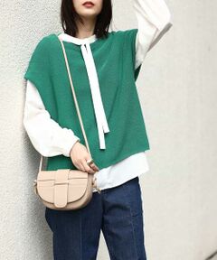 a.v.v / アー・ヴェ・ヴェ シャツ・ブラウス | 【2点セット】ニットベスト＆ブラウスセット