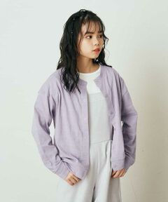 a.v.v / アー・ヴェ・ヴェ カーディガン・ボレロ | [140-150]ボーダージャガードカーディガン