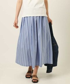 a.v.v / アー・ヴェ・ヴェ ロング・マキシ丈スカート | カラーストライプボリュームスカート