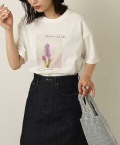 a.v.v / アー・ヴェ・ヴェ カットソー | フラワーフォトTシャツ