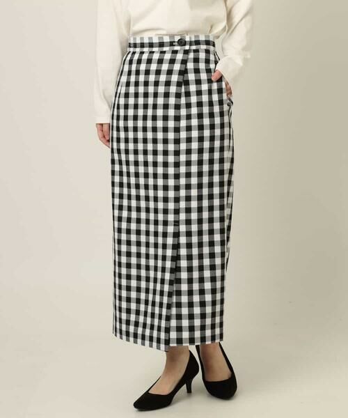 a.v.v / アー・ヴェ・ヴェ ロング・マキシ丈スカート | ラップ風ナロースカート | 詳細13