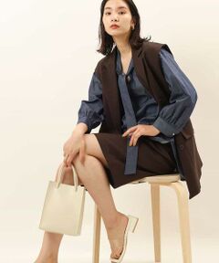 a.v.v / アー・ヴェ・ヴェ ベスト | 【セットアップ対応/麻調シリーズ】麻調ジレ