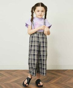 a.v.v / アー・ヴェ・ヴェ その他パンツ | [140-150]【2WAY】サスペンダー付きチェック柄パンツ