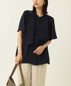 a.v.v / アー・ヴェ・ヴェ シャツ・ブラウス | レイヤード風ギャザーブラウス