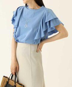 a.v.v / アー・ヴェ・ヴェ カットソー | 【接触冷感/UVカット】ティアードフレアスリーブカットソー