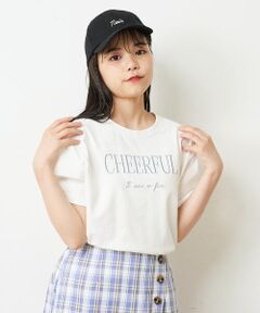 [160]カラーロゴ刺繍Tシャツ