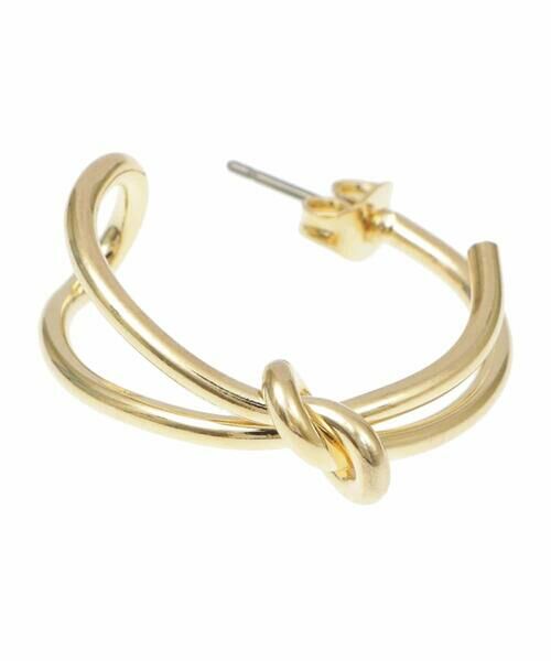 a.v.v / アー・ヴェ・ヴェ ピアス・イヤリング | ノットデザインフープピアス | 詳細1