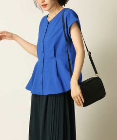 a.v.v / アー・ヴェ・ヴェ シャツ・ブラウス | 【セットアップ対応】麻調2WAYペプラムブラウス