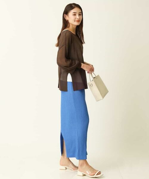 a.v.v / アー・ヴェ・ヴェ ニット・セーター | 【2点セット/前後2WAY】 シアーサマーニット＆タンクトップ | 詳細6