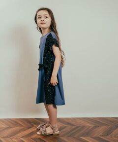 a.v.v / アー・ヴェ・ヴェ ロング・マキシ丈ワンピース | [160]異素材フリルスリーブワンピース