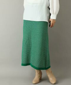 a.v.v / アー・ヴェ・ヴェ ロング・マキシ丈スカート | ツイーディーニットスカート