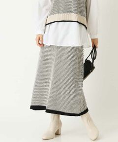 a.v.v / アー・ヴェ・ヴェ ロング・マキシ丈スカート | ツイーディーニットスカート