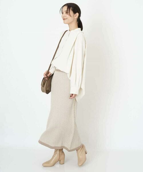 a.v.v / アー・ヴェ・ヴェ ロング・マキシ丈スカート | ツイーディーニットスカート | 詳細4