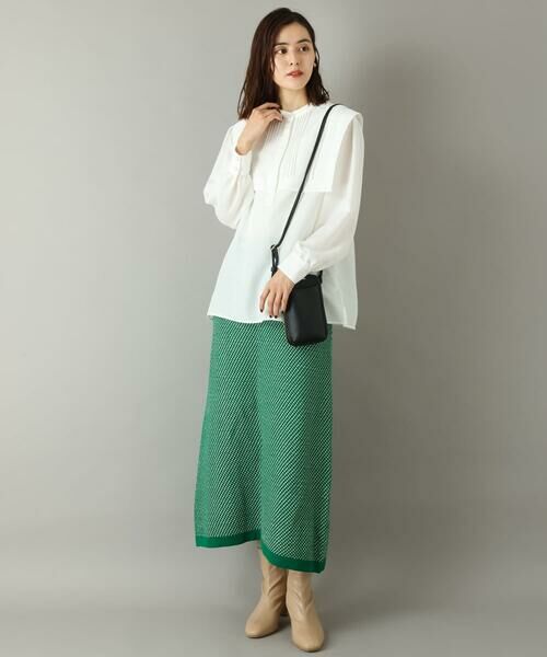 a.v.v / アー・ヴェ・ヴェ ロング・マキシ丈スカート | ツイーディーニットスカート | 詳細7