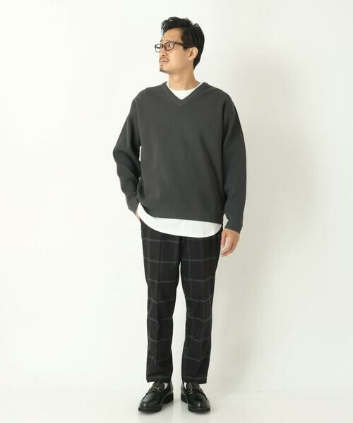 S-XXL】チェック柄裏起毛スマートスラックス （チノ・ワークパンツ）｜a.v.v / アー・ヴェ・ヴェ ファッション通販  タカシマヤファッションスクエア