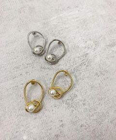 リング×パール調ピアス