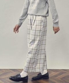 a.v.v / アー・ヴェ・ヴェ その他パンツ | [140-150]【2WAY】サスペンダー付きチェック柄パンツ