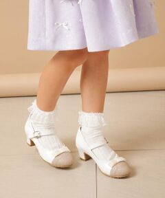 [KIDS]リボンヒールパンプス[WEB限定サイズ]