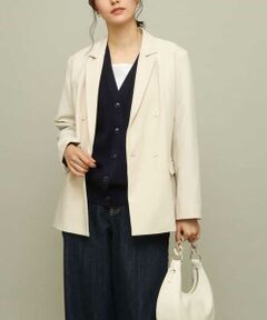 a.v.v / アー・ヴェ・ヴェ テーラードジャケット | 【マシンウォッシャブル】ダブルブレストジャケット
