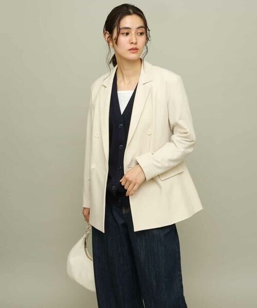 a.v.v / アー・ヴェ・ヴェ テーラードジャケット | 【マシンウォッシャブル】ダブルブレストジャケット | 詳細10