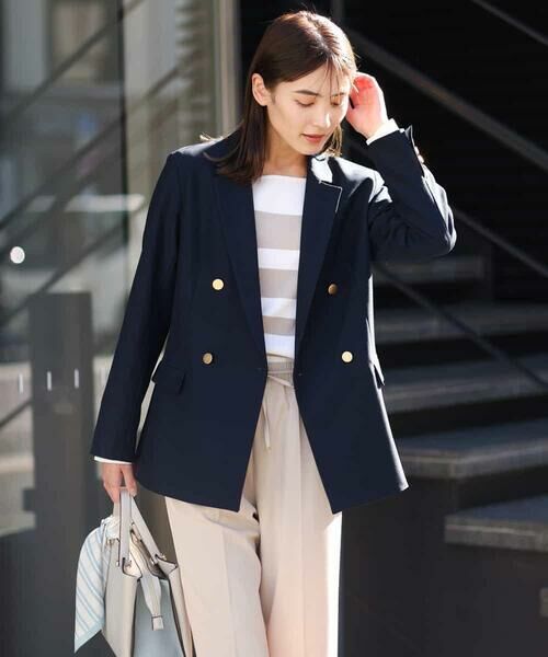 a.v.v / アー・ヴェ・ヴェ テーラードジャケット | 【マシンウォッシャブル】ダブルブレストジャケット | 詳細2