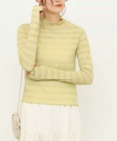 a.v.v / アー・ヴェ・ヴェ カットソー | シャーリングハイネックトップス