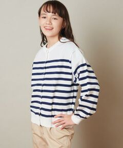 a.v.v / アー・ヴェ・ヴェ カーディガン・ボレロ | [140-150]フレンチボーダーカーディガン