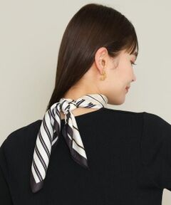 【バンダナ/スカーフ】ストライプ柄スカーフ