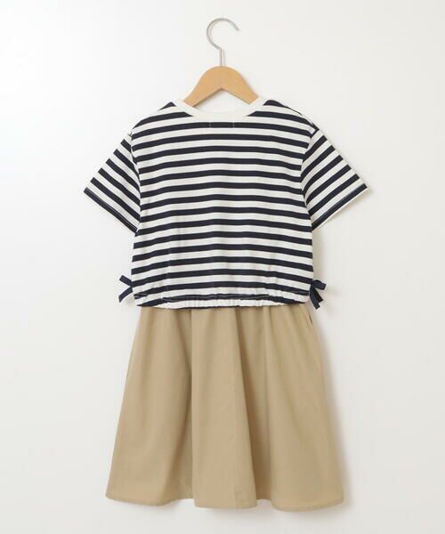 a.v.v / アー・ヴェ・ヴェ ロング・マキシ丈ワンピース | [160]サイドリボンロゴ刺繍ドッキングワンピース | 詳細13