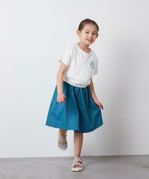 a.v.v / アー・ヴェ・ヴェ ロング・マキシ丈ワンピース | [160]サイドリボンロゴ刺繍ドッキングワンピース | 詳細2