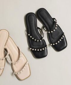 a.v.v / アー・ヴェ・ヴェ サンダル | パール調ストラップサンダル