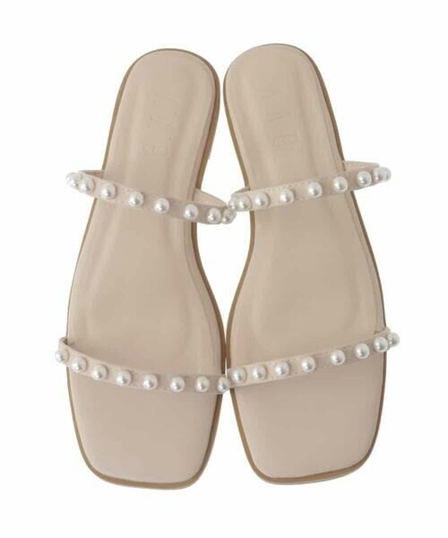 a.v.v / アー・ヴェ・ヴェ サンダル | パール調ストラップサンダル | 詳細10