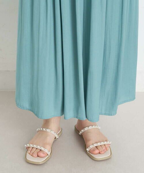 a.v.v / アー・ヴェ・ヴェ サンダル | パール調ストラップサンダル | 詳細2