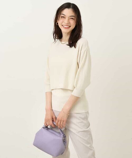 a.v.v / アー・ヴェ・ヴェ ニット・セーター | 【2SET】ショート丈レイヤードアンサンブルニット | 詳細25