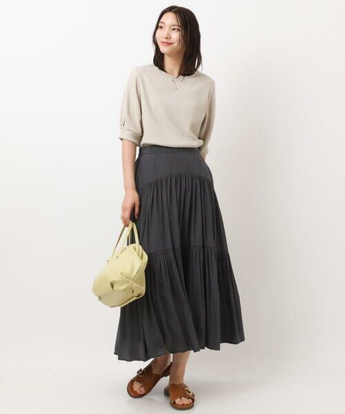 a.v.v / アー・ヴェ・ヴェ カットソー | シャーリングタックスリーブトップス | 詳細20