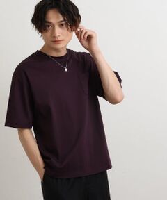 【接触冷感/S-XXL】シルケットスムースワイドシルエットTシャツ