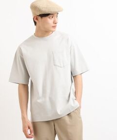 【接触冷感/S-XXL】シルケットスムースワイドシルエットTシャツ