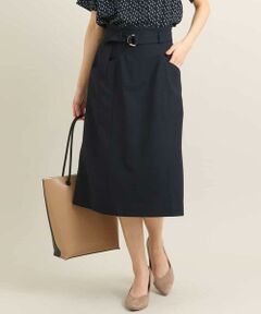 a.v.v / アー・ヴェ・ヴェ ミニ・ひざ丈スカート | 【UVカット/接触冷感/イージーケア】麻調ドライタッチナロースカート【Reflax】