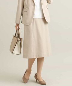 a.v.v / アー・ヴェ・ヴェ ミニ・ひざ丈スカート | 【UVカット/接触冷感/イージーケア】麻調ドライタッチナロースカート【Reflax】